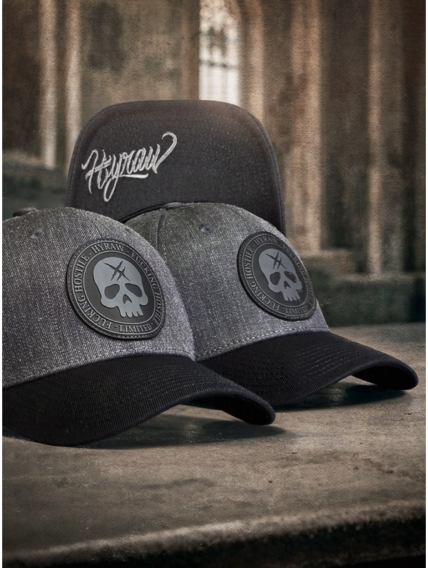Casquette visière courbe style rock metal | Boutique Hyraw