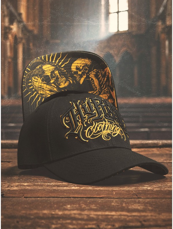 Casquette visière courbe look metal | Boutique Hyraw