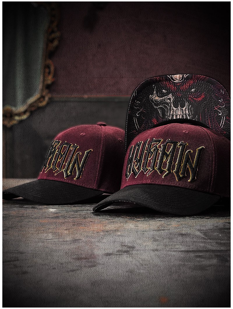 Casquette visière courbe look rock metal | Boutique Hyraw