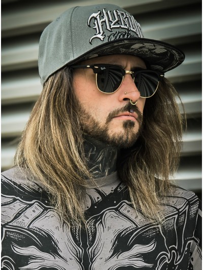 Casquette visière plate look metal | Boutique Hyraw