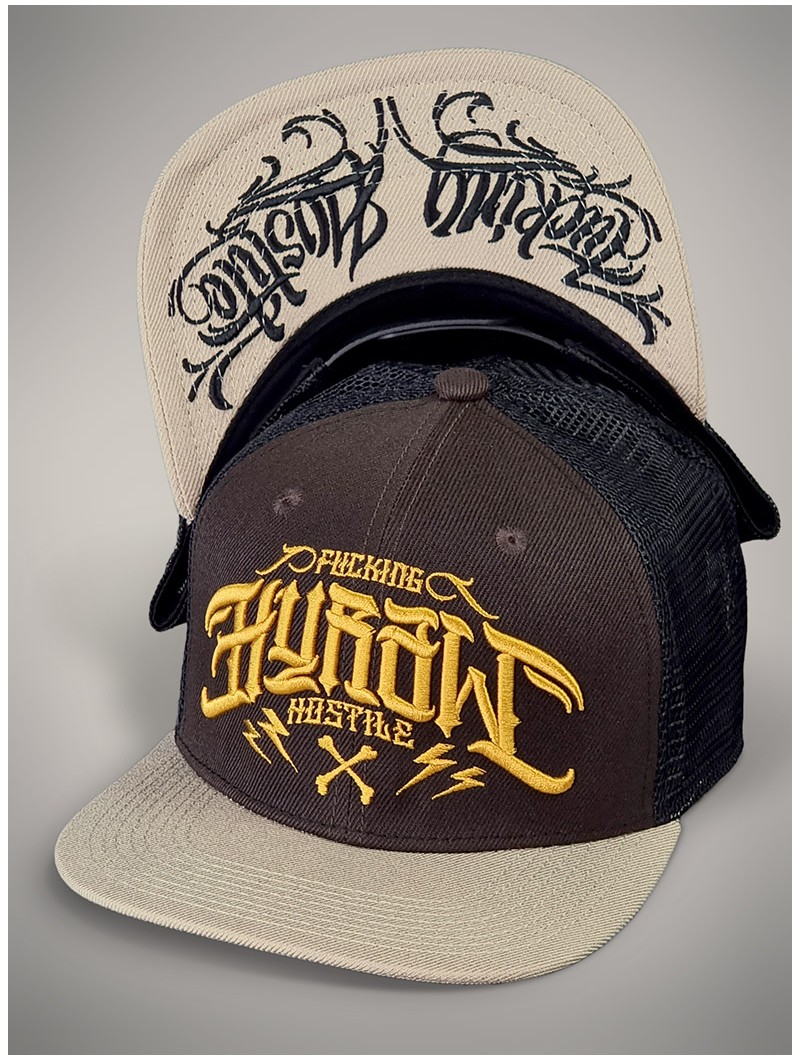 Casquette visière plate look rock streetwear | Boutique Hyraw