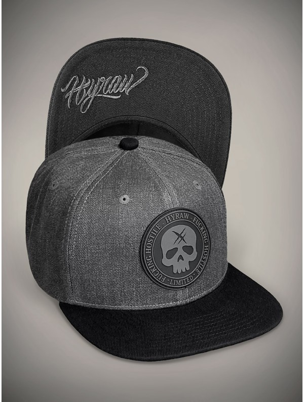 Rock/metal style flat visor cap | Hyraw Shop