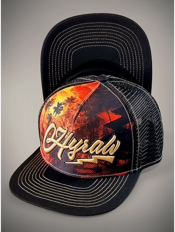 Casquette visière plate look rock & ride | Boutique Hyraw