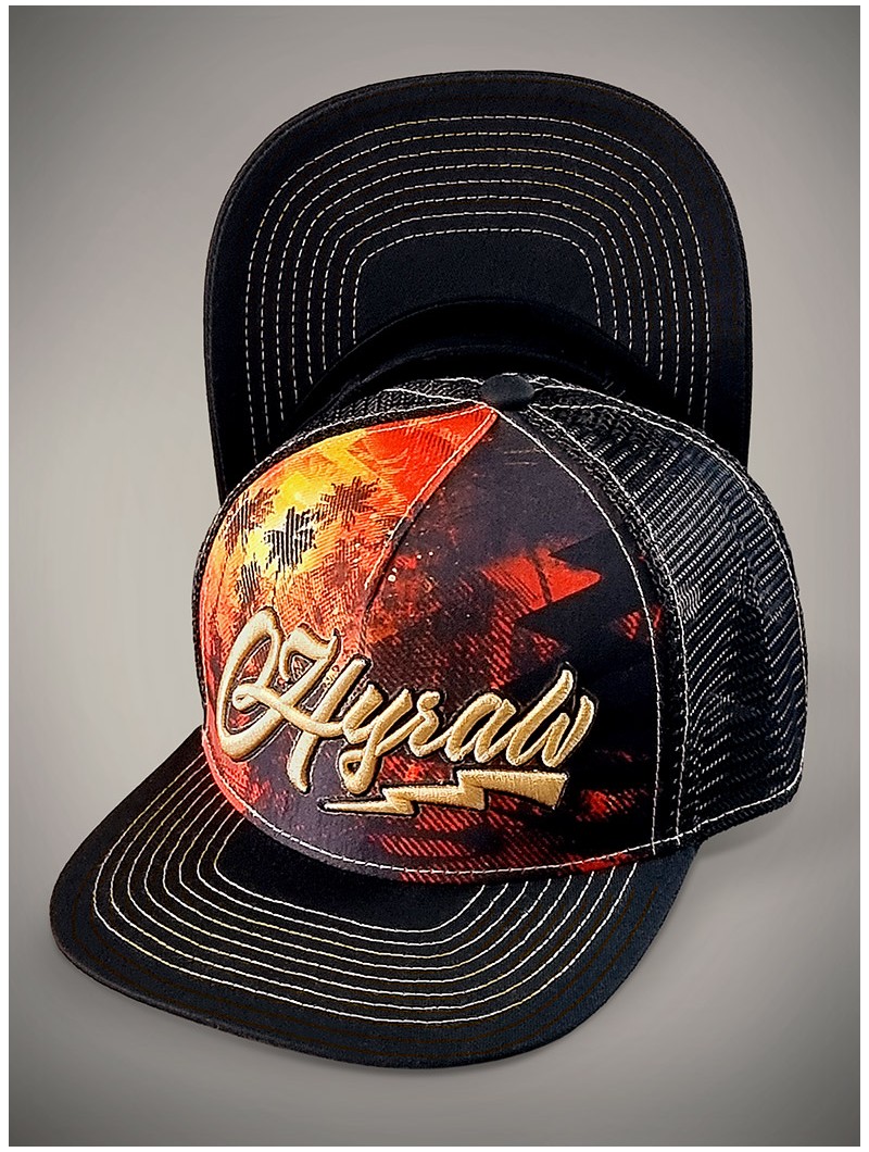 Casquette visière plate look rock & ride | Boutique Hyraw