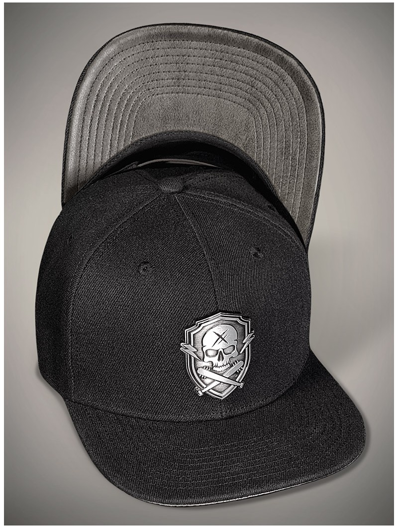 Rock/metal style flat visor cap | Hyraw Shop