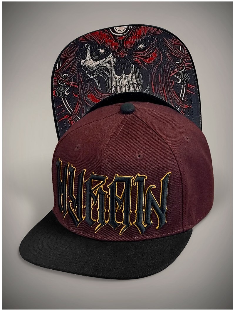 Rock/metal style flat visor cap | Hyraw Shop
