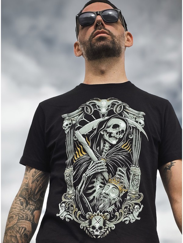 Black metal look t-shirt | HYRAW Clothing