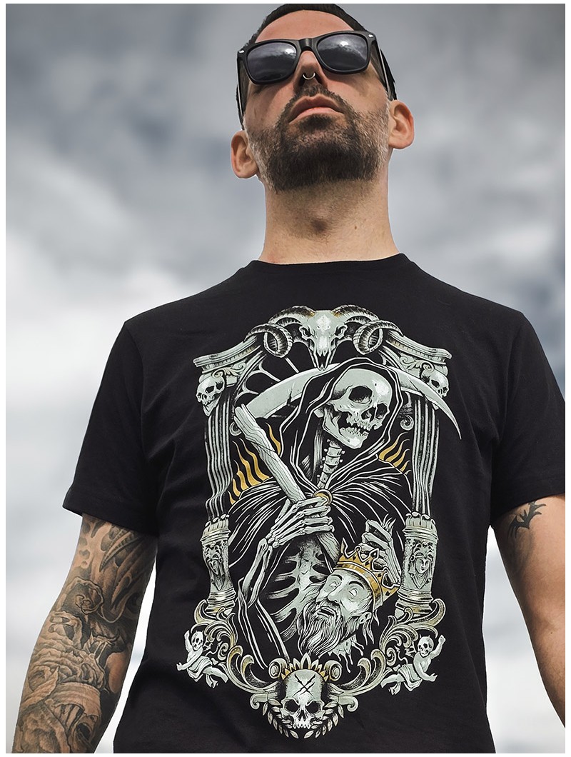 T-shirt noir look metal | HYRAW Clothing