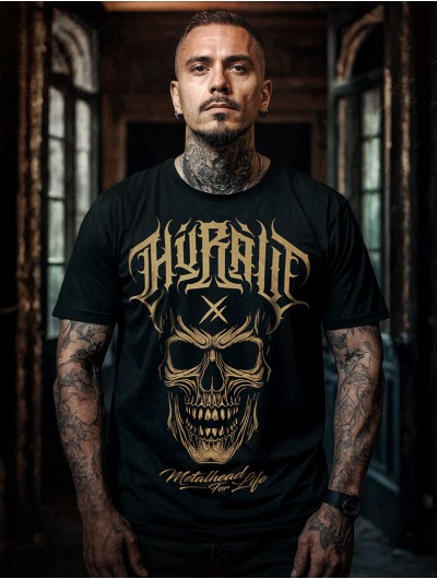 T-shirt noir metal hardcore outfit | HYRAW Clothing