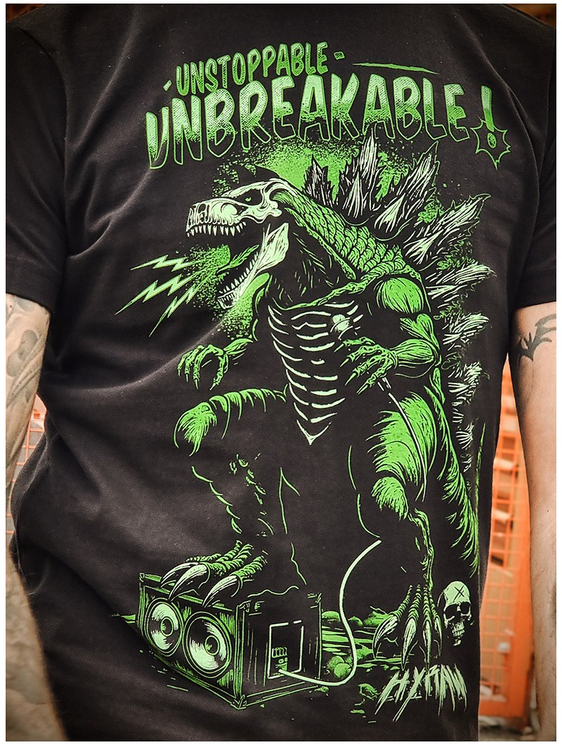 Black rock metal style t-shirt | HYRAW Clothing