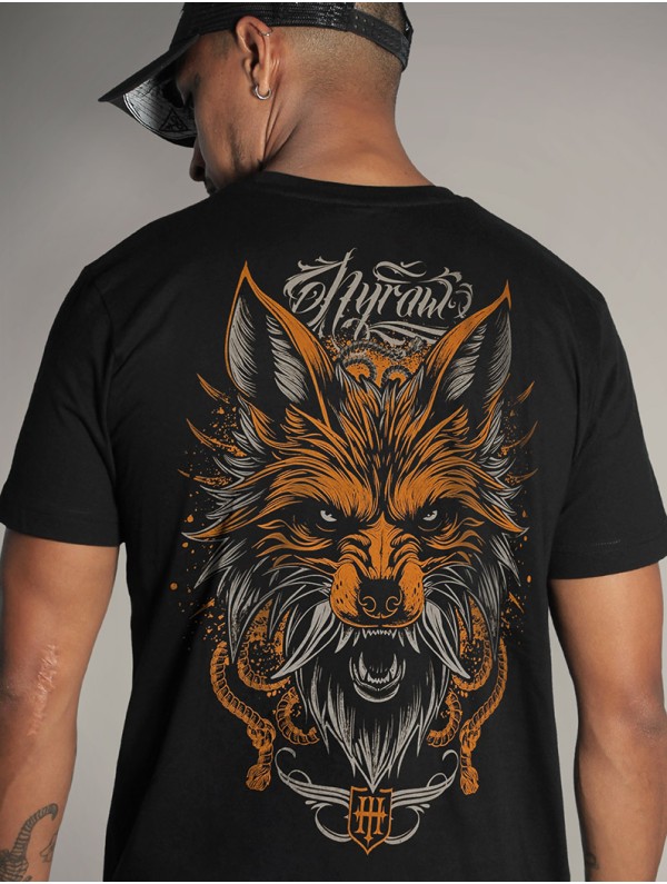 Black metal & tattoo style t-shirt | HYRAW Clothing