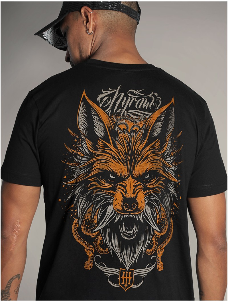 T-shirt noir style metal & tattoo | HYRAW Clothing