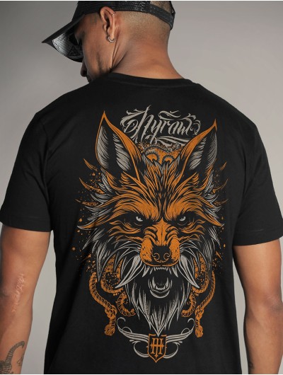 T-shirt noir style metal & tattoo | HYRAW Clothing