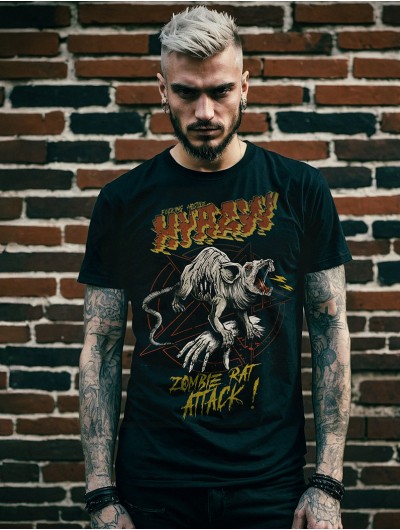 Black metal & punk look t-shirt | HYRAW Clothing