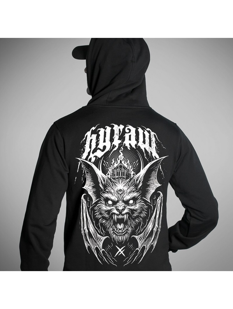 Sweat capuche metal gothique|Boutique Hyraw