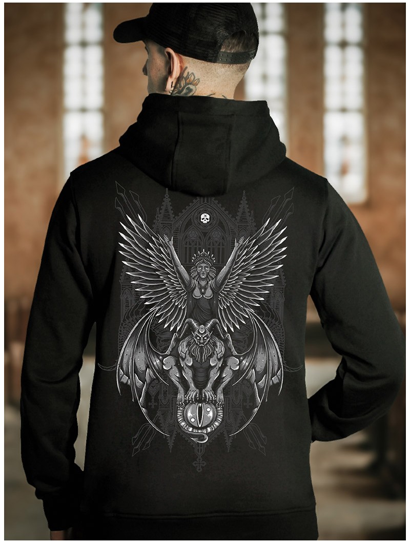 Sweat capuche look metal|Boutique Hyraw