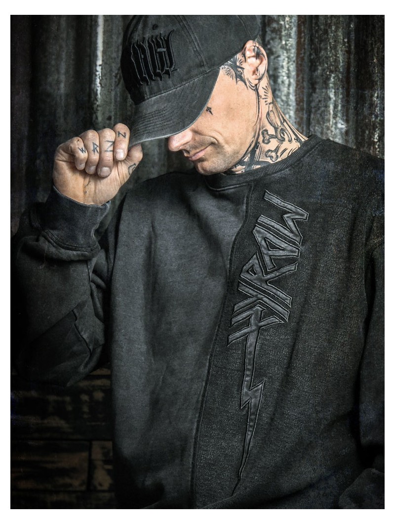 Oversized rock metal look sweatshirt|Hyraw store