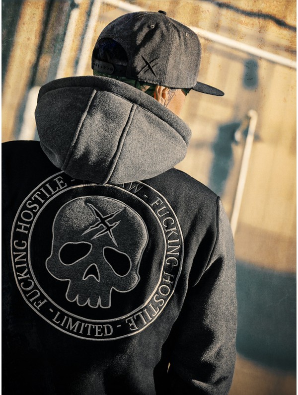 Rock/Metal Varsity Zip-Up Hoodie | Hyraw Shop