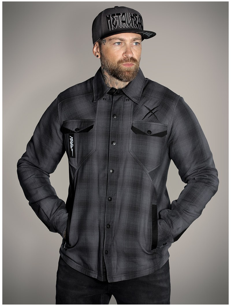 Veste surchemise carreaux rock outfit|Boutique Hyraw