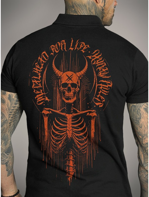 Polo noir style metal | HYRAW Clothing
