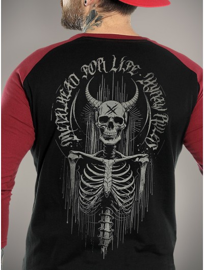 T-shirt raglan manches 3/4 style metalcore | HYRAW Clothing