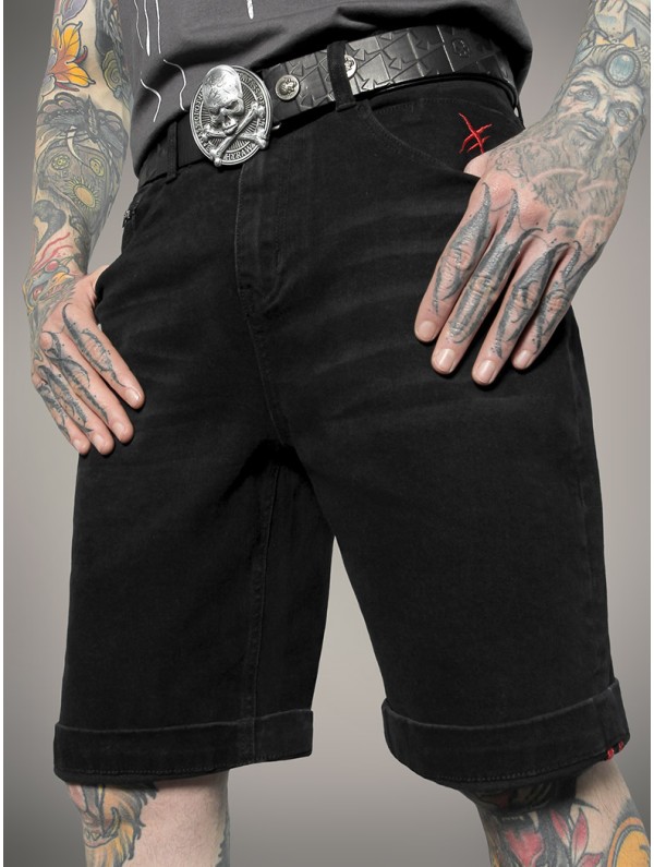 Short rock jean noir|Boutique Hyraw