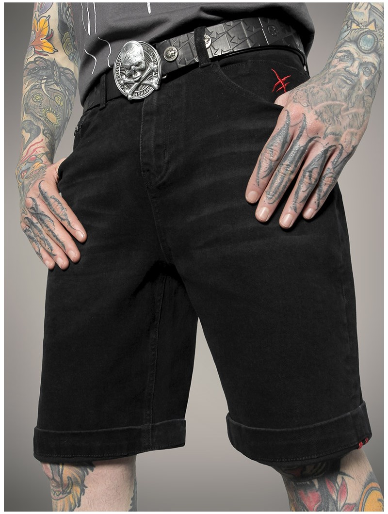 Short rock jean noir|Boutique Hyraw