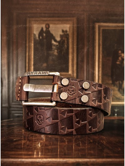 Genuine leather belt with metal buckle | Hyraw Shop