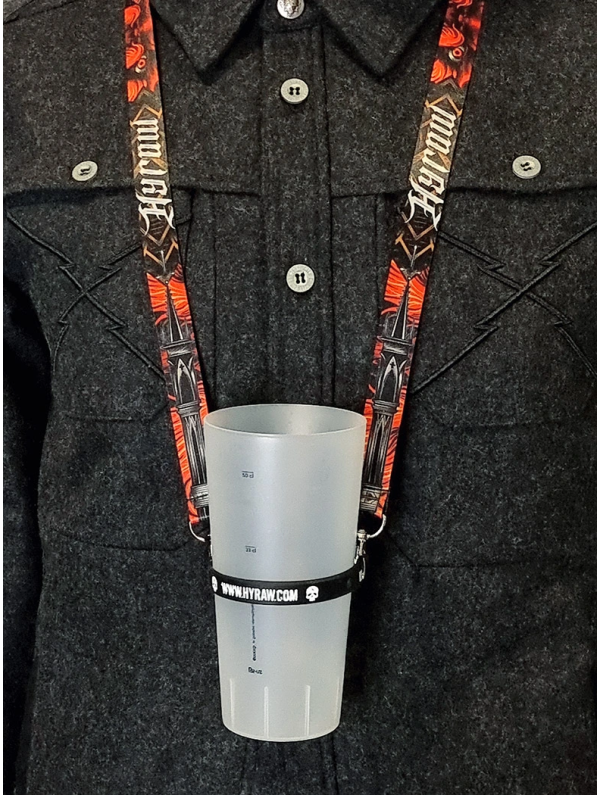 Rock/Metal Style Cup Holder Strap | Hyraw Shop