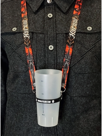 Lanière porte-gobelet style rock metal | Boutique Hyraw