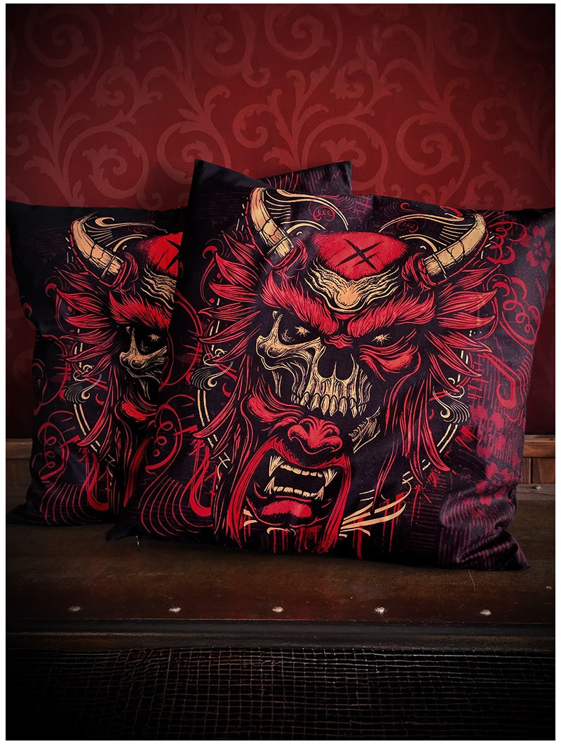 Housse coussin déco rock metal | Boutique Hyraw