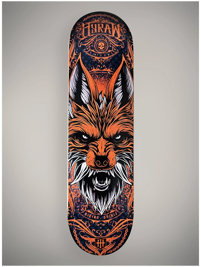Planche skate déco rock metal | Boutique Hyraw