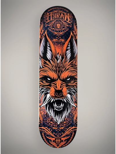 Planche skate déco rock metal | Boutique Hyraw