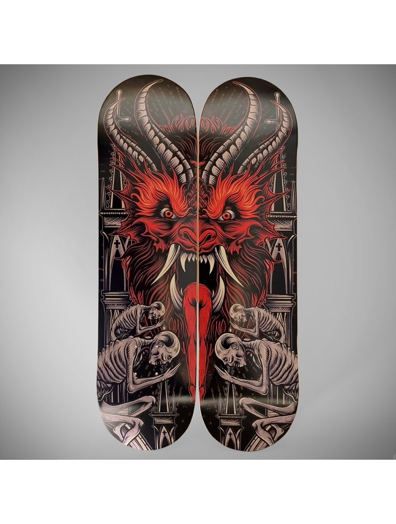 X2 Rock/Metal Decor Skateboard Deck | Hyraw Shop