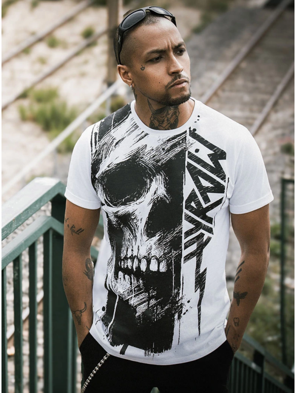 T-shirt PAINTED SKULL