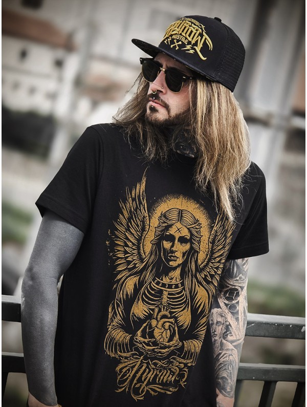 T-shirt noir look metal | HYRAW Clothing
