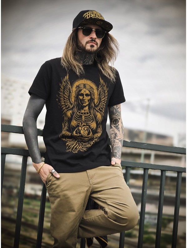 T-shirt noir look metal | HYRAW Clothing