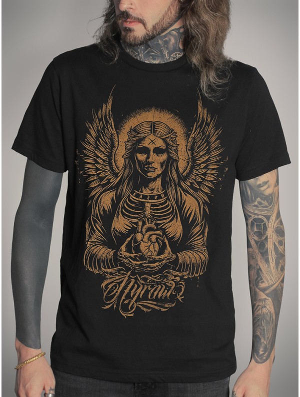 T-shirt noir look metal | HYRAW Clothing
