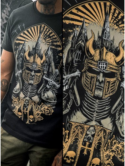 T-shirt noir tenue rock metal | HYRAW Clothing