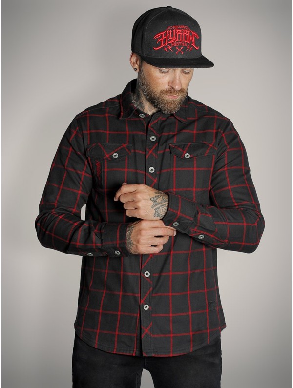 Chemise carreaux rock metal|Boutique Hyraw