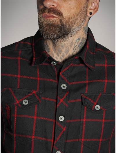 Chemise carreaux rock metal|Boutique Hyraw