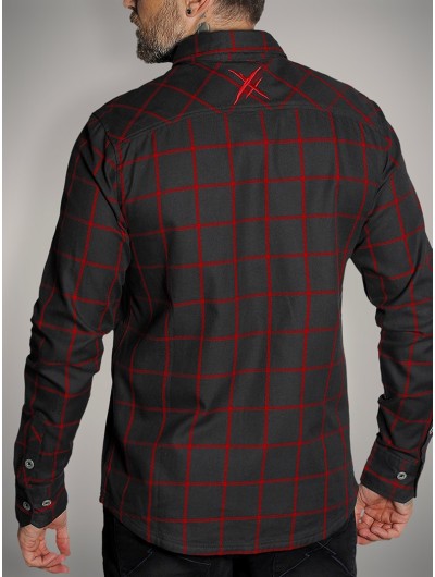 Chemise carreaux rock metal|Boutique Hyraw