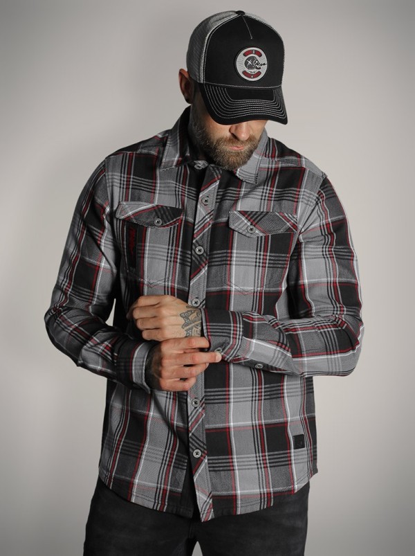 Chemise carreaux rock metal|Boutique Hyraw
