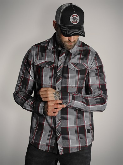 Chemise carreaux rock metal|Boutique Hyraw