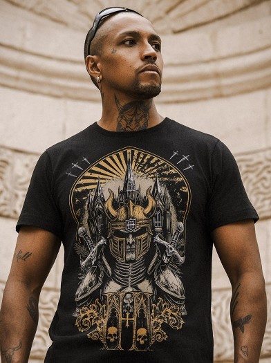 T-shirt noir tenue rock metal | HYRAW Clothing