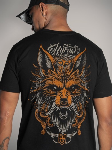 T-shirt noir style metal & tattoo | HYRAW Clothing
