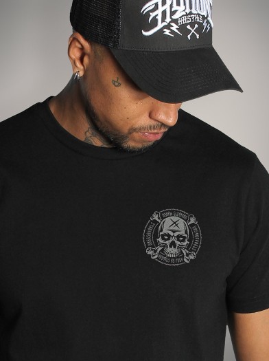 T-shirt noir style metal & tattoo | HYRAW Clothing