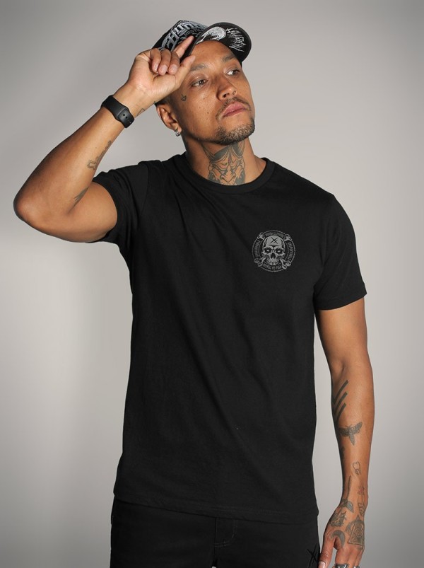 Black metal & tattoo style t-shirt | HYRAW Clothing