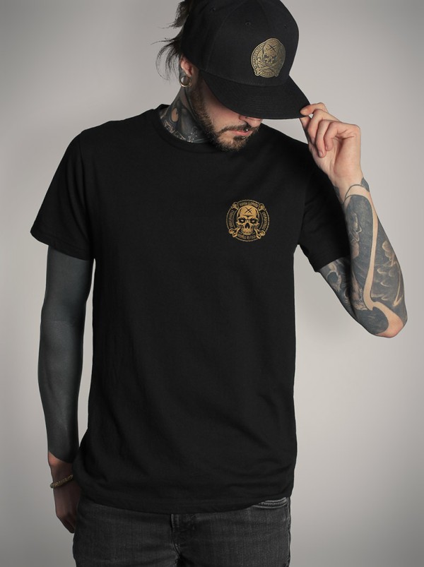 T-shirt noir look gothique metal | HYRAW Clothing