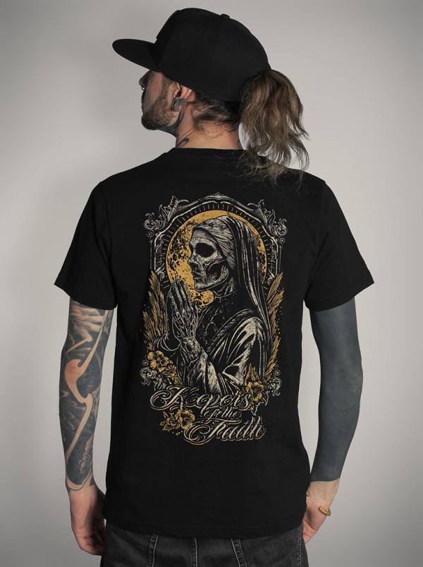 T-shirt noir look gothique metal | HYRAW Clothing